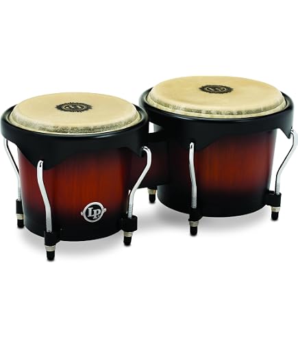 LP Latin Percussion M201AW Matador Natural Finish Wood Bongos w